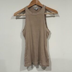 James Perse Sunset Tank Tan Size Small